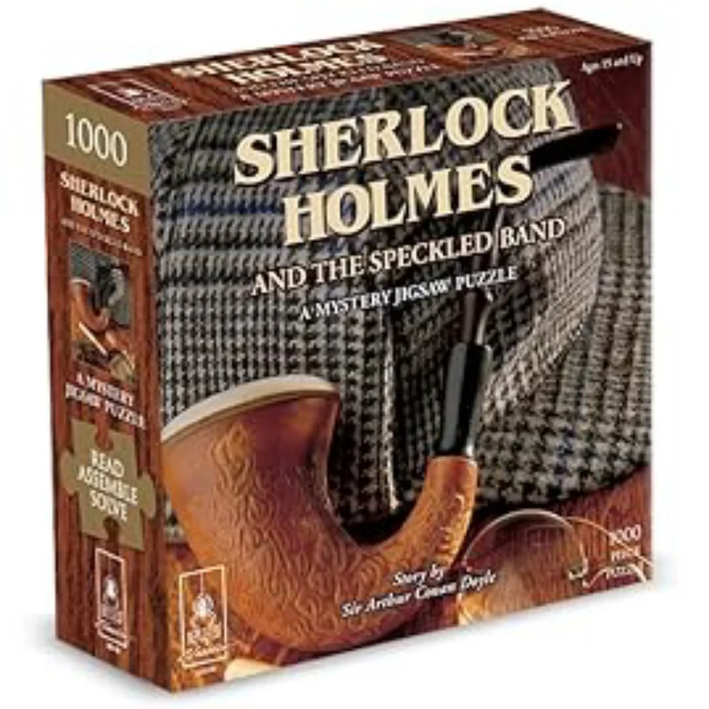 Classic Mystery 1000 Piece Jigsaw Puzzle Sherlock Holmes And the Speckled Band
